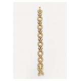 Gold Tone Costume Bracelet with Extension