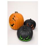 Three Decorative Jack-O