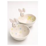 Fresh Decor Bunny Ear Ceramic Bowls Set