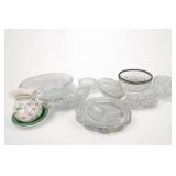 Pressed and Cut Glass Serveware