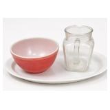 Pyrex Mixing Bowl and Glass Pitcher Set