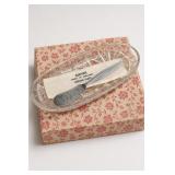Chrome Plate Server and Beaded Napkin Rings