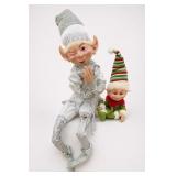 Porcelain and Fabric Elf Dolls