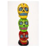 Ceramic Day of the Dead Skull Incense Burner