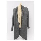 LeRay Knitwear Mohair Blend Cardigan, Small