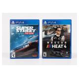 PS4 Super Street The Game and NASCAR Heat 4