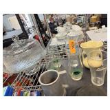 Glassware and Pewter Mug Lot
