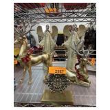 Holiday Decor Set: Deer, Angels, Stocking Hld