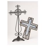 Metal Easel Stand and Peg Game Board Cross