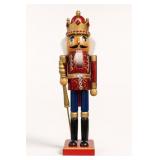 Wooden Nutcracker King with Scepter