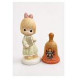 Precious Moments Figurine with 1977 Bell