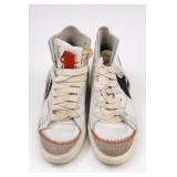 Nike High-Top Sneakers Size 7.5 White Black