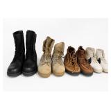 3 Pairs Combat Boots, Sizes 7.5-9.5