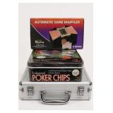 Automatic Card Shuffler and Poker Chip Set