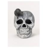 Skull and Raven Decor Lot, Three Pieces