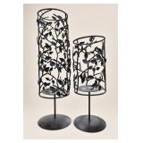 Metal Vine Design Candle Holders