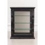 Black Wood And Glass Display Cabinet