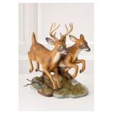 Homeco Porcelain Forest Run Deer 1992