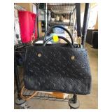 Louis Vuitton Black Monogram Leather Handbag