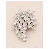 Kramer 2.5in Rhinestone Brooch