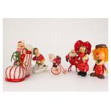 Vintage Paper Mache Figurines Set of 5