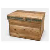 Japanese Wooden Tea Shipping Chest