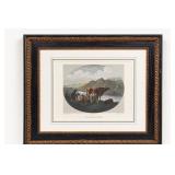 Le Loisir du Pï¿½tre Engraving, Framed