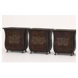 3 Classic Greenery Metal Planters