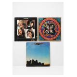 Three Classic Rock Vinyl Records Beatles KISS More