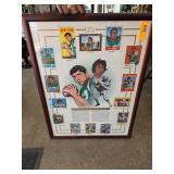 Joe Namath Framed Topps Card Display