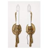 Gold Tone Wall Sconces