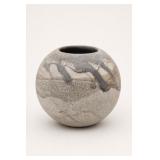 Studio Art Pottery Spherical Vase