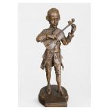 Jean-Louis Grï¿½goire Bronze Mozart Violinist