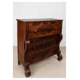 American Empire Period Antique Chest of Draws