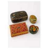 Decorated Papier-Mï¿½chï¿½ Boxes