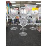 Waterford and Atlantis Crystal Stemware Set