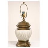 Chapman Brass and Ceramic Table Lamp, 1977