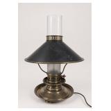 Brass and Black Metal Table Lamp
