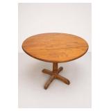 Round Drop Leaf Wooden Table