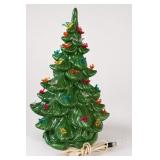 Ceramic Lighted Christmas Tree Lamp