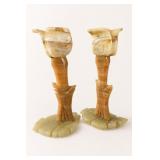 Onyx Stone Tulip Candle Holders