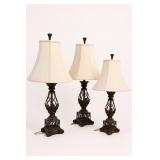3 Decorative Table Lamps