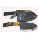 Cleaver-Style Knife with Sheath