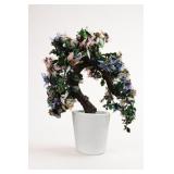 Artificial Gemstone Floral Bonsai Tree