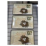 HomArt Set of 3 Postcard Decorative Plates