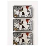 HomArt Decorative Butterfly Plates Set of 3