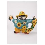Fitz and Floyd Classics Sunflower Bear Teapot