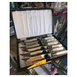Kent Sheffield Steak Knives with Mother of Pe