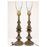 Vintage Stiffel Brass Table Lamps