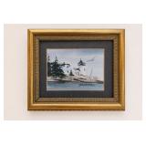 Original M. Hollis Jacobs Lighthouse Painting